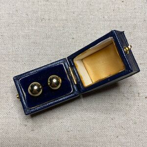 💛 Vintage Gold Tone Ball Earrings